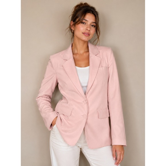 CAbi Jackets & Blazers - Cabi 5656 Blush Pink Tailored Two Button Blazer Jacket Womens Size 2 career